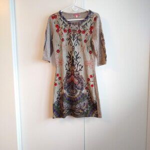 Smash abstract geometric knit tunic dress NWOT